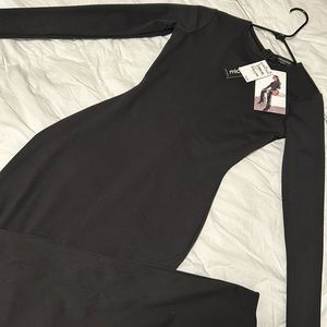 Fitted naked wardrobe maxi dress